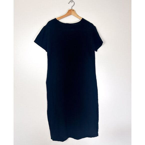 Jenni Kayne Cypress Caftan Midi Dress Black Size Small 100% Cotton Gauzy - Picture 5 of 10